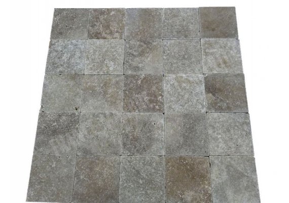 Travertin Walnut 20x20 3 cm Antique  1