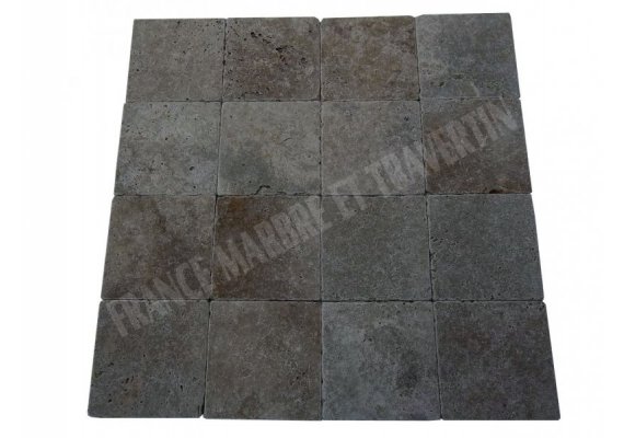 Travertin Walnut 20x20 1,2 cm Antique  1