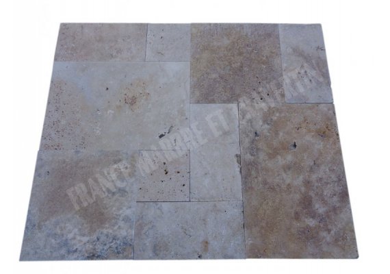 Travertin Beige Nuance Big Opus Romain 1,2 cm Antique 1