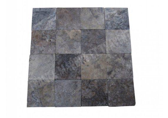 Travertin Silver 20x20 3 cm Antique  1