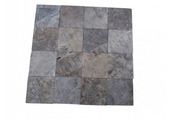 Travertin Silver 20x20 2 cm Antique 1