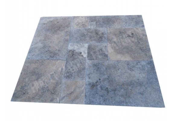 Travertin Silver Big Opus Romain 2 cm Antique  1