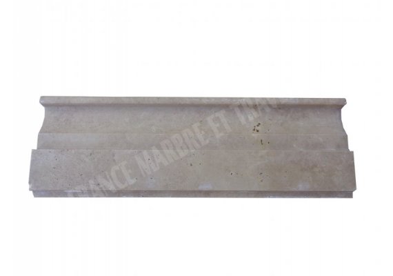 Travertin Noce Moulure 30x10 cm Base Board Adouci 1
