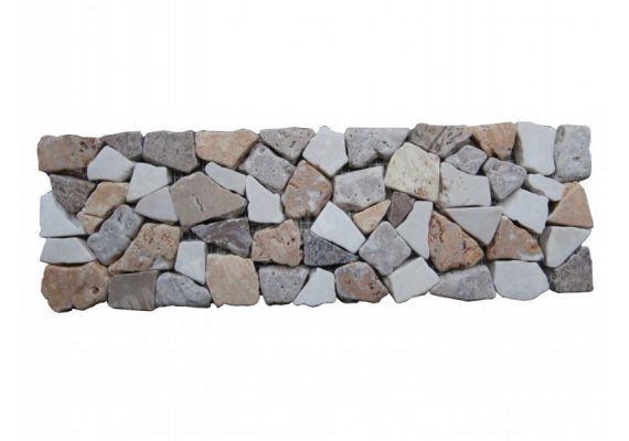 Travertin Frise Mixte Opus Palladian 30x10 cm 1