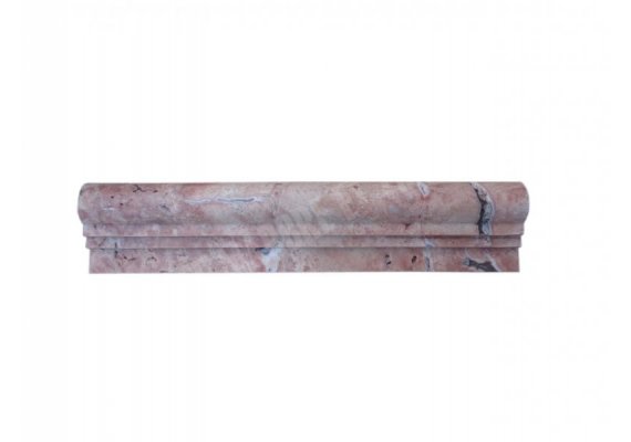 Travertin Moulure Rose 30x6,5 cm Ogee 2 Adouci 1