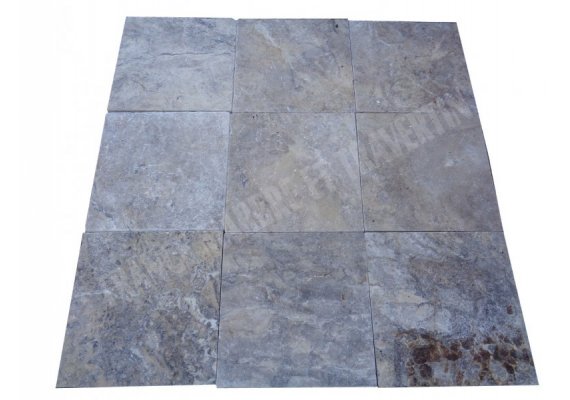 Travertin Silver 40x40 3 cm Antique 1