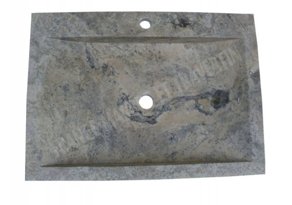 Travertin Silver Évier 70x50 10 cm Adouci 1