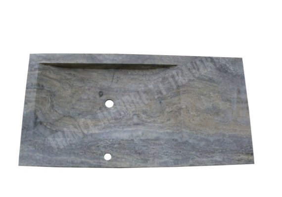 Travertin Silver Évier 100x50 10 cm Adouci 1