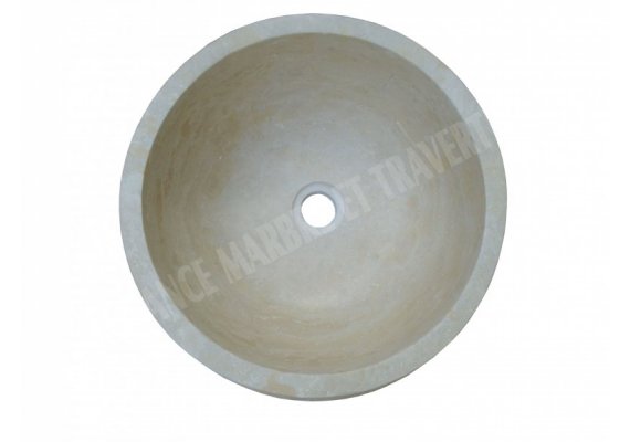 Travertin Classique Vasque Cylindre Etape Adouci 1