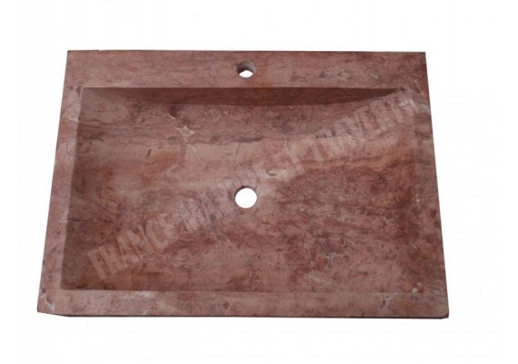 Travertin Rose Évier 70x50 10 cm Adouci 1