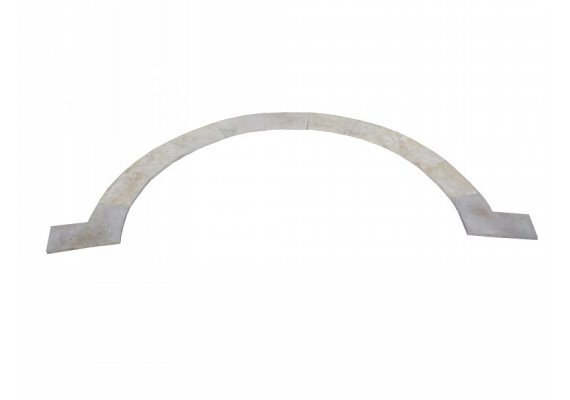 Travertin Beige Margelle Courbe 150/30,5 3 cm Droit 1