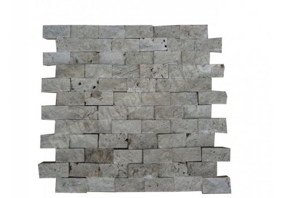 Travertin Beige Mosaïque 2,5x5 cm Éclate   1