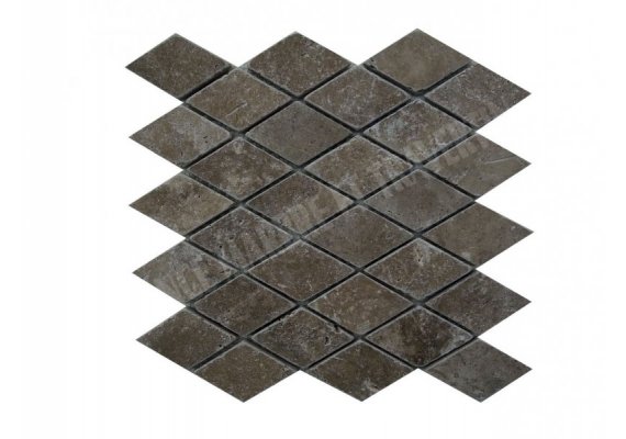 Travertin Noce Mosaïque Grande Losange Antique  1