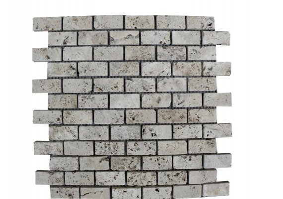 Travertin Beige Mosaïque 2,3x4,8 cm Antique 1