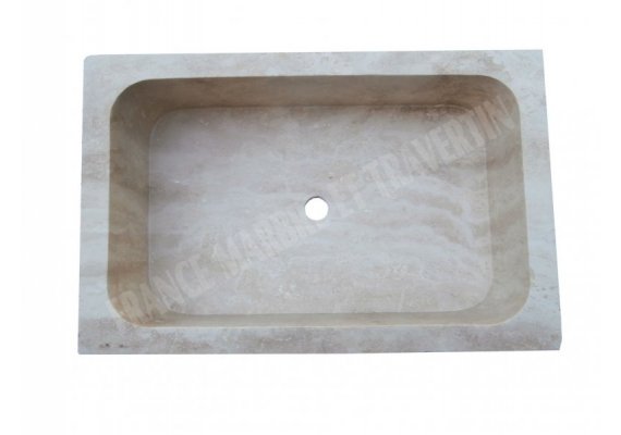 Travertin Beige Évier 70x46 18 cm Adouci 1