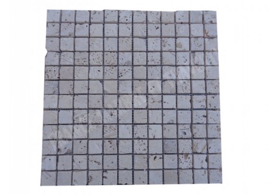 Travertin Beige Mosaïque 2,3x2,3 cm Antique 1
