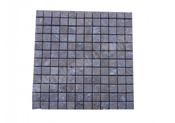 Travertin Noce Mosaïque 2,3x2,3 cm Antique 1