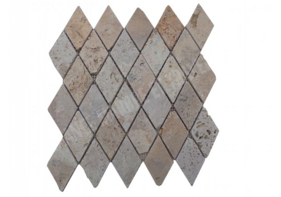 Travertin Jaune Mosaïque Losange Antique  1