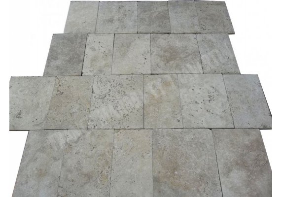 Travertin Beige Nuance Bande Libre 1,2 cm Antique  1