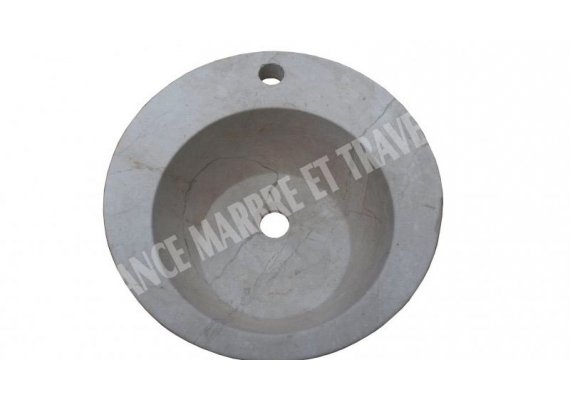 Marbre Beige Marfil Vasque Croissant Poli 1