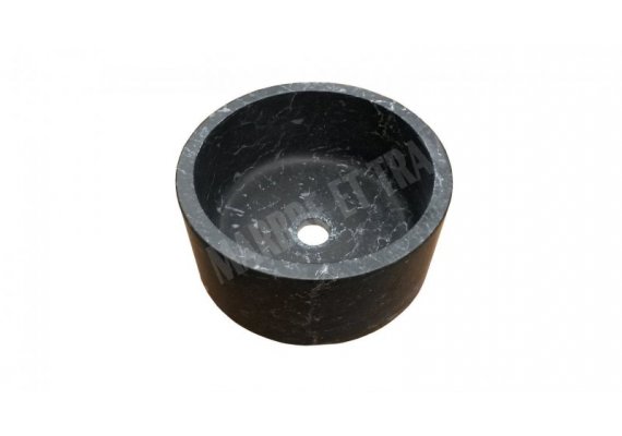 Marbre Noir Vasque Petit Cylindre Poli 1