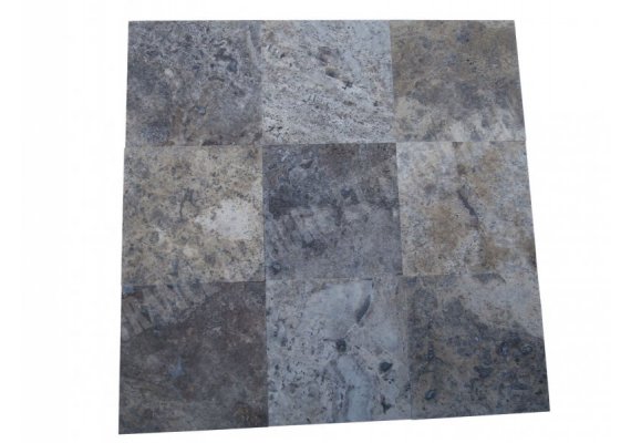 Travertin Silver 40x40 1,2 cm Adouci 1