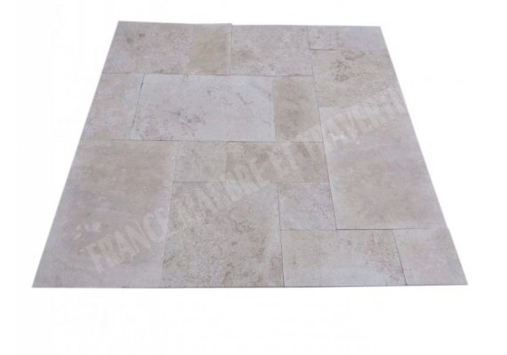 Travertin Beige Clair 1,2 cm Opus Romain Adouci 1