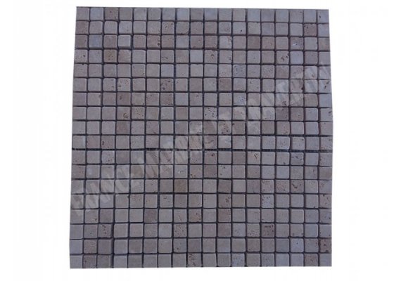 Travertin Noce Mosaïque 1,5x1,5 cm Antique   1