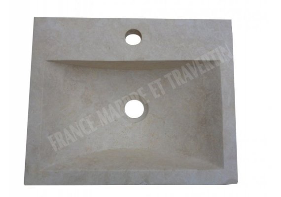 Travertin Beige Evier 40x33 12 cm Adouci 1