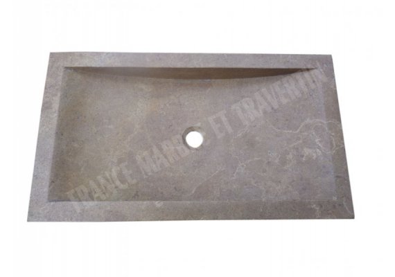 Travertin Noce Évier 40x70 15 cm Adouci 1