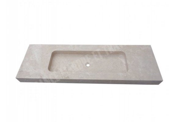 Travertin Beige Evier 140x50 10 cm Adouci 1