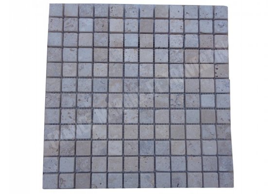 Travertin Scabos Mosaïque 2,3x2,3 cm Antique  1