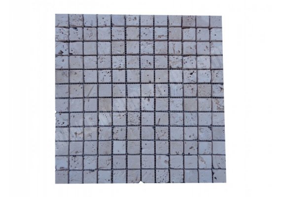 Travertin Beige Clair Mosaïque 2,3x2,3 cm Antique  1
