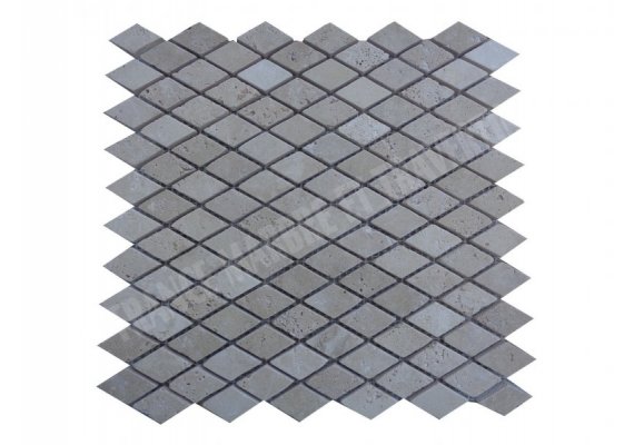 Travertin Beige Clair Mosaïque Petit Losange  1