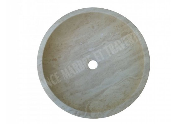 Travertin Beige Vasque Bol Strie  1