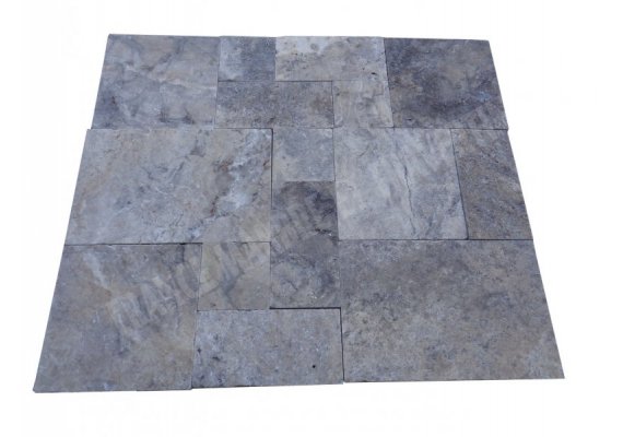 Travertin Silver Big Opus Romain 1,5 cm Antique  1