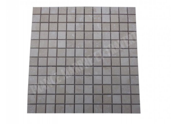 Travertin Beige Clair Mosaïque 2,3x2,3 cm Adouci  1