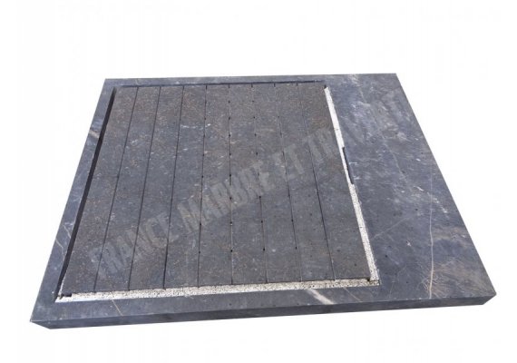 Marbre Noir Bac A Douche 140x110x10 cm 1
