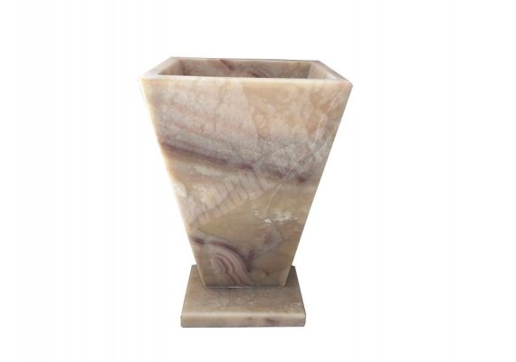 Onyx Miel Piedestal Vasque 50x45 cm Poli 1