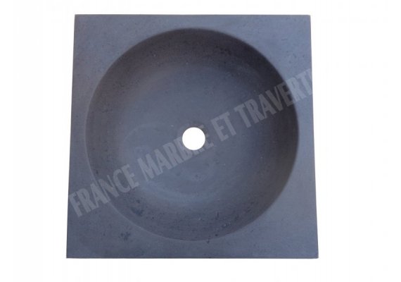 Basalte Noir Vasque Carre 40x40 cm Adouci 1