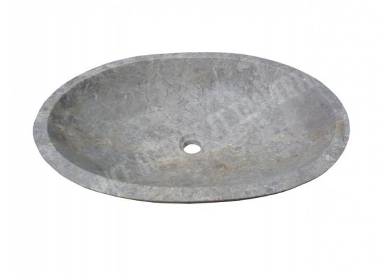 Marbre Silver Shadow Vasque Ovale 65x45 cm 1