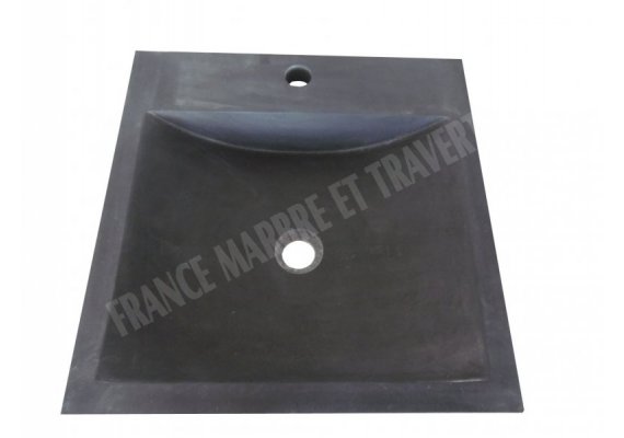 Basalte Noir Evier 50x50x10 cm Adouci 1