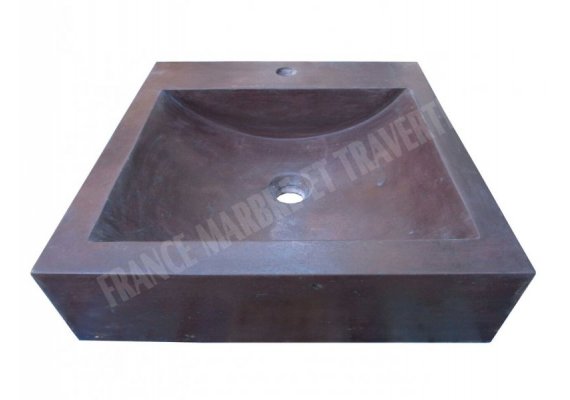 Andésite Bordeaux Évier 40x50x10 cm Adouci 1