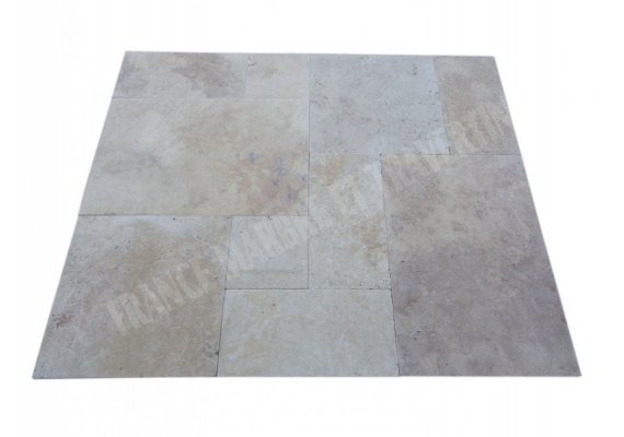 Travertin Beige Nuance Big Opus Romain 2 cm Antique  1