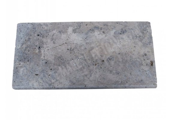 Travertin Silver Nez de Marche 30,5x61x5 cm Arrondi  1