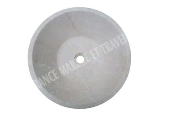 Marbre Marfil Beige Vasque Conique Poli 1