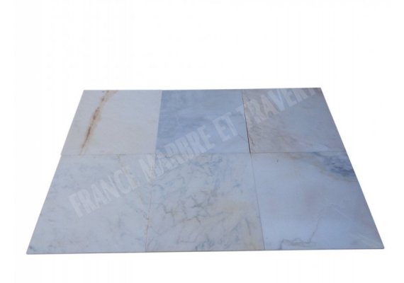 Marbre Blanc Bianco Giallo 60x60x2 cm Poli 1