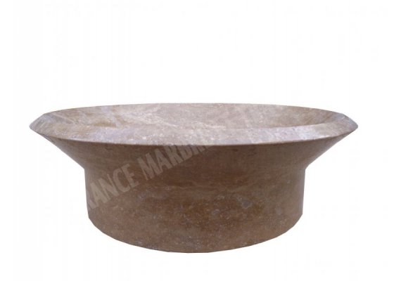 Travertin Noce Vasque Coupelle Adouci 1